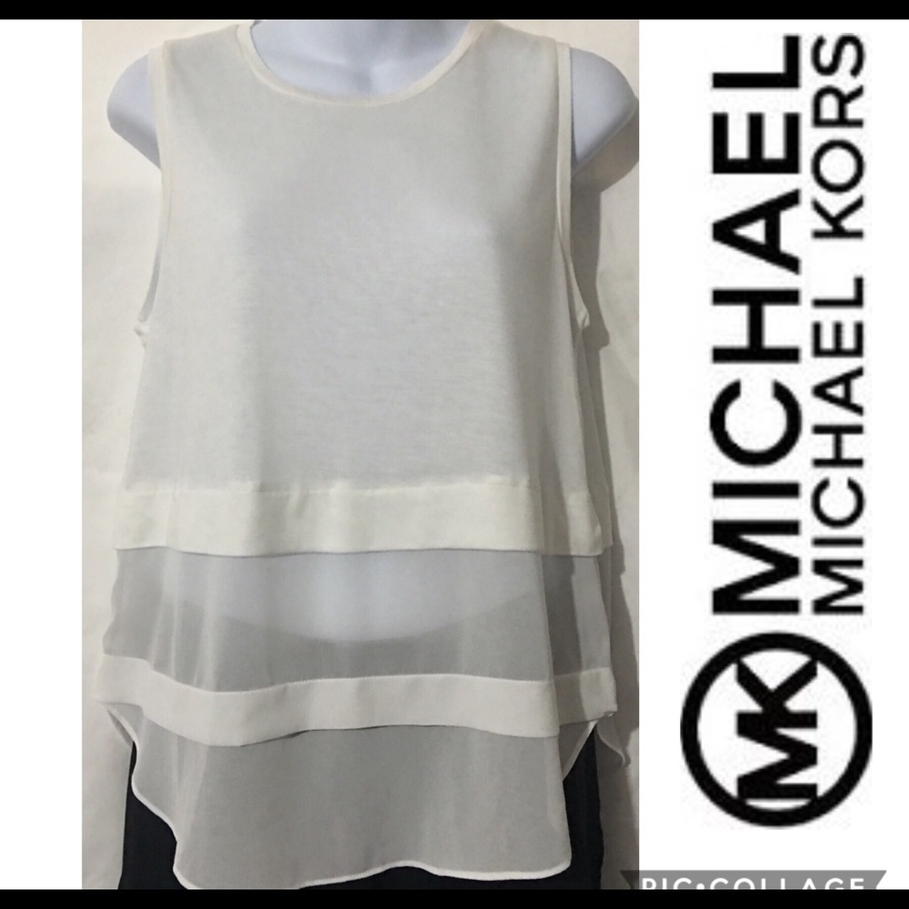 MICHAEL KORS SLEEVELESS BLOUSE